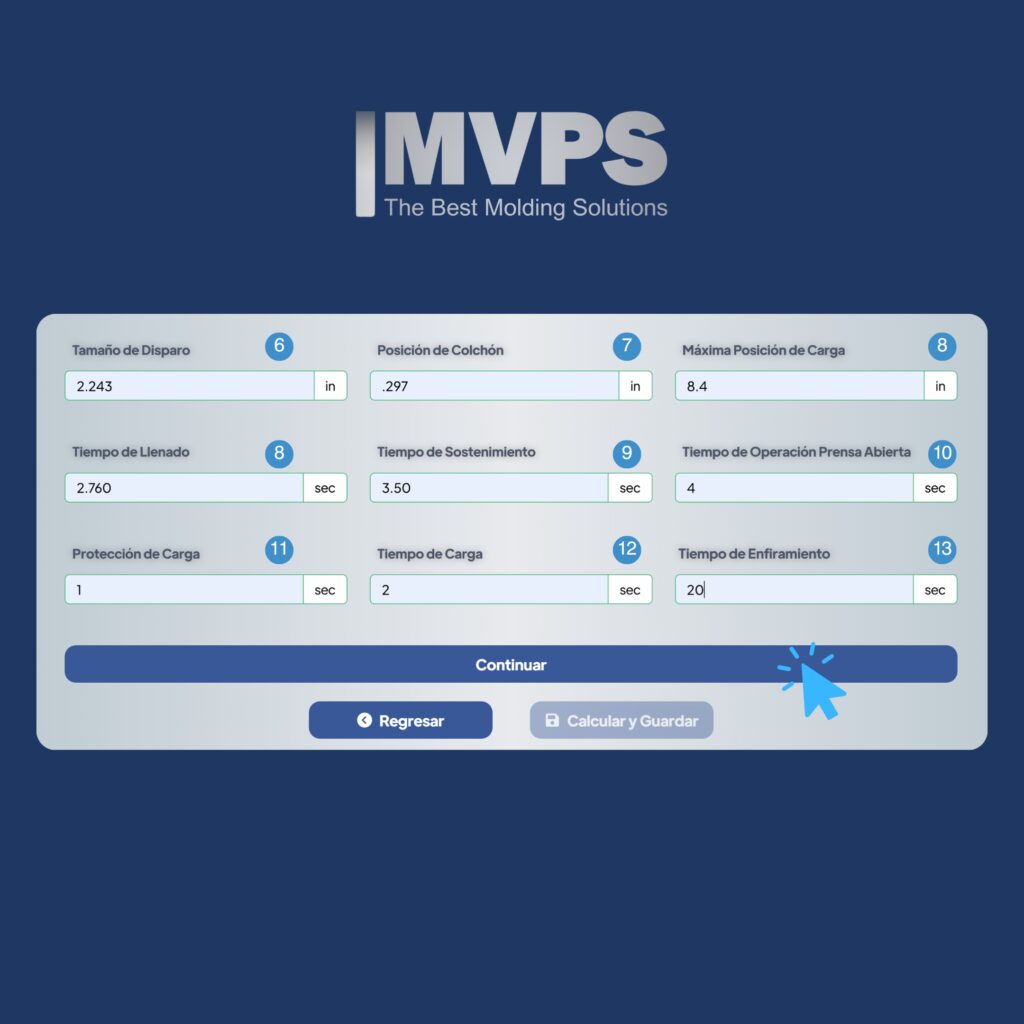 Moldeo Científico - TIempo de Residencia - moldingvps